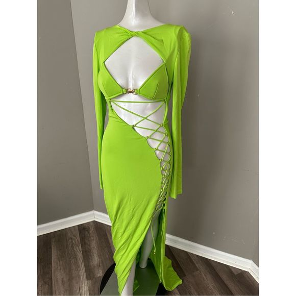 Dundas Blink Lace-Up Column Gown - Picture 11 of 16